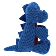 Play 365 Dog Toys Jurassic Cord Crew Sit T-Rex Blue Large