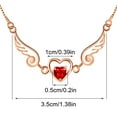 thumbnail image 6 of HHBEAUTY Angel Wings Heart Pendants Necklace for Women Dainty Zircon Chain, Necklace Jewelry for Her Friend Wife Mom Anniversary Wedding Birthday Valentines Mother's Day Gifts, 6 of 9