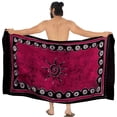 thumbnail image 2 of HAPPY BAY Men's Pareo Standard Beachwear Dashiki Sarong Full Beach Wrap One Size Garnet, Sun Summer Vacation Party, 2 of 5