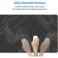 thumbnail image 6 of Large Gaming Mouse Pad Topographic Map Lines Contour Geographic PC Computer Keyboard XXL Mouse Mat Desk Pad Non-Slip Desk Mat for Home Office Gaming Work, 31.5 X 12 in, 6 of 6