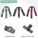 thumbnail image 2 of Uxcell Correa de Reemplazo para Lámpara Frontal, Paquete de 3, Cinturón Ajustable de Alta Elasticidad para Escalada, Negro Gris, Amarillo Azul, Rojo Azul, 2 of 7