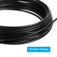 thumbnail image 3 of Uxcell 32.8 Feet Picture Hanging Wire, Coated Cable 304 Stainless Steel Rope Black 0.16" Dia., 3 of 6