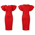 thumbnail image 2 of Women's Summer Dress,Elegant Office Church Business Bodycon Pencil Sheath Dress, 2 of 8
