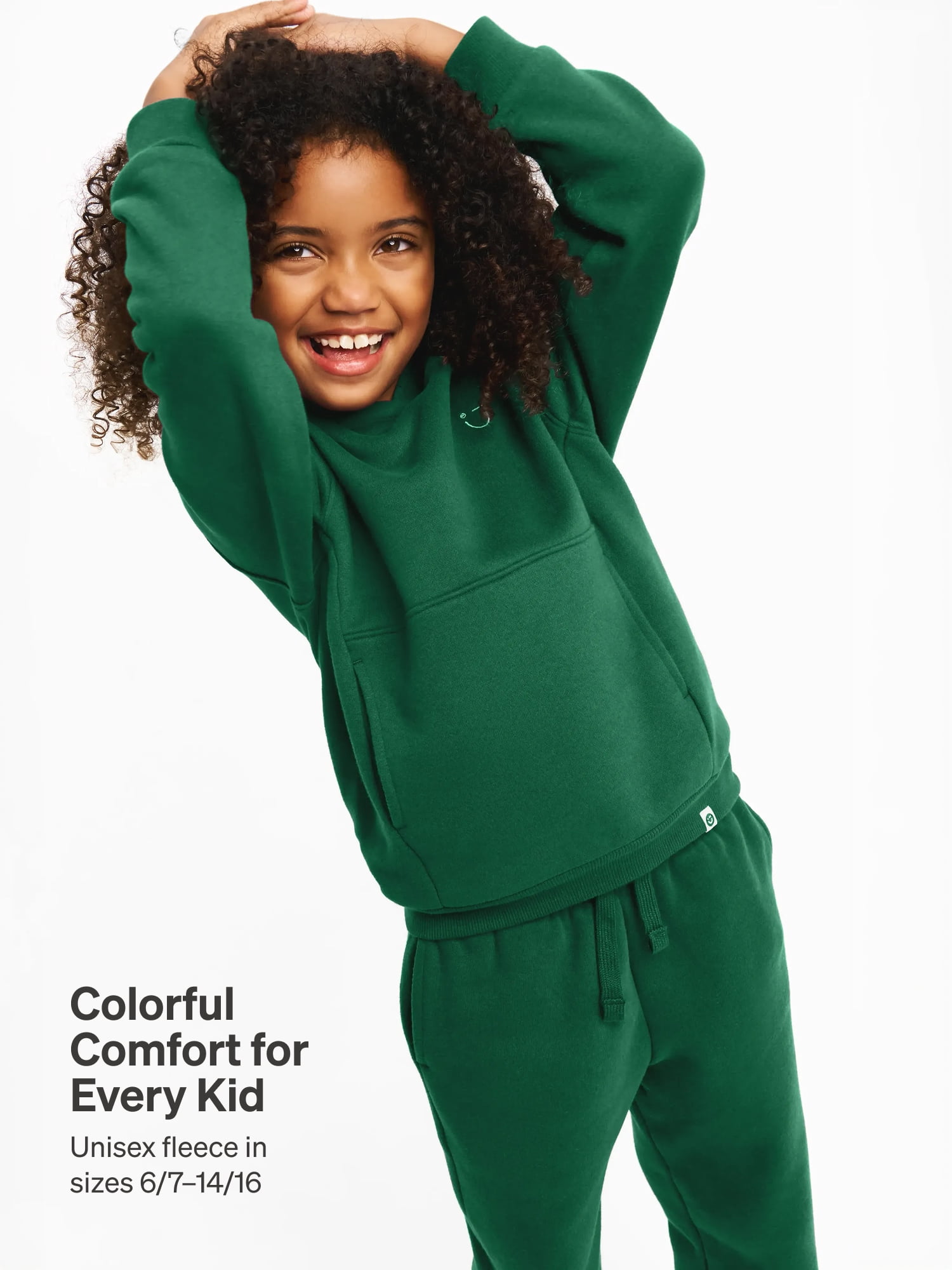 Color Mix by Garanimals Kids Fleece Hoodie, Sizes 6–16