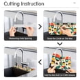 thumbnail image 5 of Yayeee Faucet Mat for Kitchen Sink 14.7" Diatomite Long Splash Guard Pad, Beige Geometric, 2 Pack, 5 of 7