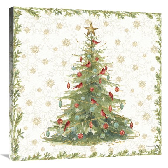 Global Gallery's 'Precious Holiday I' By Lisa Audit Stretched Canvas Wall Art