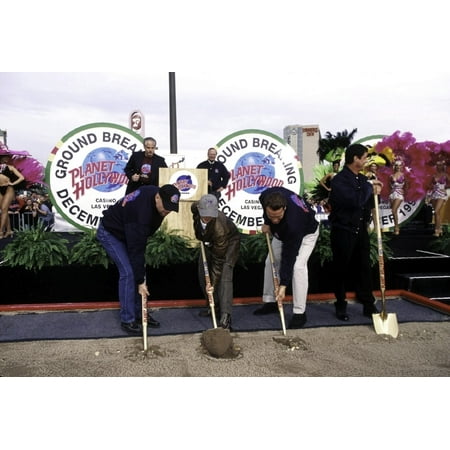 Ground breaking for the Planet Hollywood Casino Photo Print (30 x 24)