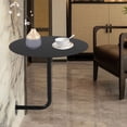 thumbnail image 3 of Round Dining Table Round L-Type Coffee Table Wall-Mounted Bar Table Bar Height Pub Table Counter Table Black for Home Office Living Room Small Space Kitchen Leisure, 3 of 21