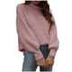 thumbnail image 2 of Pntutb moda mujer sólido manga larga Pullove cuello alto Casual suéter tops Pntutb Pntutb-2079, 2 of 6