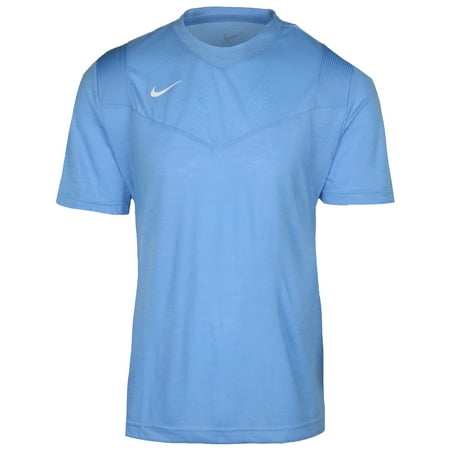 Nike Men's Top Player UV Training Short Sleeve Shirt (Blue, Medium)