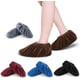 thumbnail image 1 of 5 pares de cubrezapatos lavables, antideslizantes, reutilizables, cubiertas antideslizantes para zapatos con franela para el hogar, el hogar y la oficina de informática Rojo Verde, 1 of 5