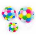thumbnail image 1 of Pelota de peluche colorida, juguete suave para perro, cachorro, gato, juguete, 1 of 3