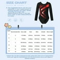 thumbnail image 7 of YONGHS Kids Girls Shiny Rhinestone Long Sleeve Gymnastic Leotard Ballet Dance Athletic Bodysuit Top Red 14, 7 of 7