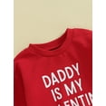 thumbnail image 5 of My First New Years Baby Boy Outfit Baby Boy Valentines Day Outfit Letter Print Long Sleeve Sweatshirt T-shirt and Elastic Casual Pants Suit, 5 of 9