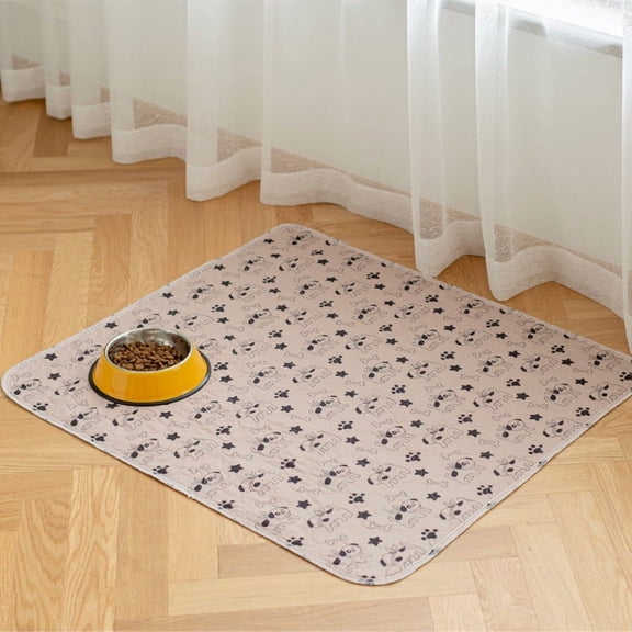 Tvtnvo Pet Mat Absorbent Reusable Pee Pad Long Lasting Chew Proof Leak and Odor Proof Easy to Clean Non Slip Grip for Indoor Potty Training Puppy Senior Pets Brown 11.8x11.8in