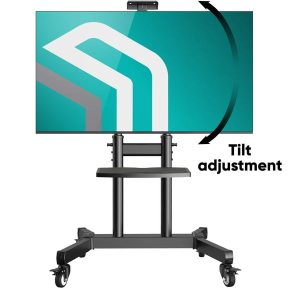 ONKRON Mobile TV Stand for 50"-90" Screens up to 198 lbs Adjustable Rolling TV Stand Max VESA 800x600