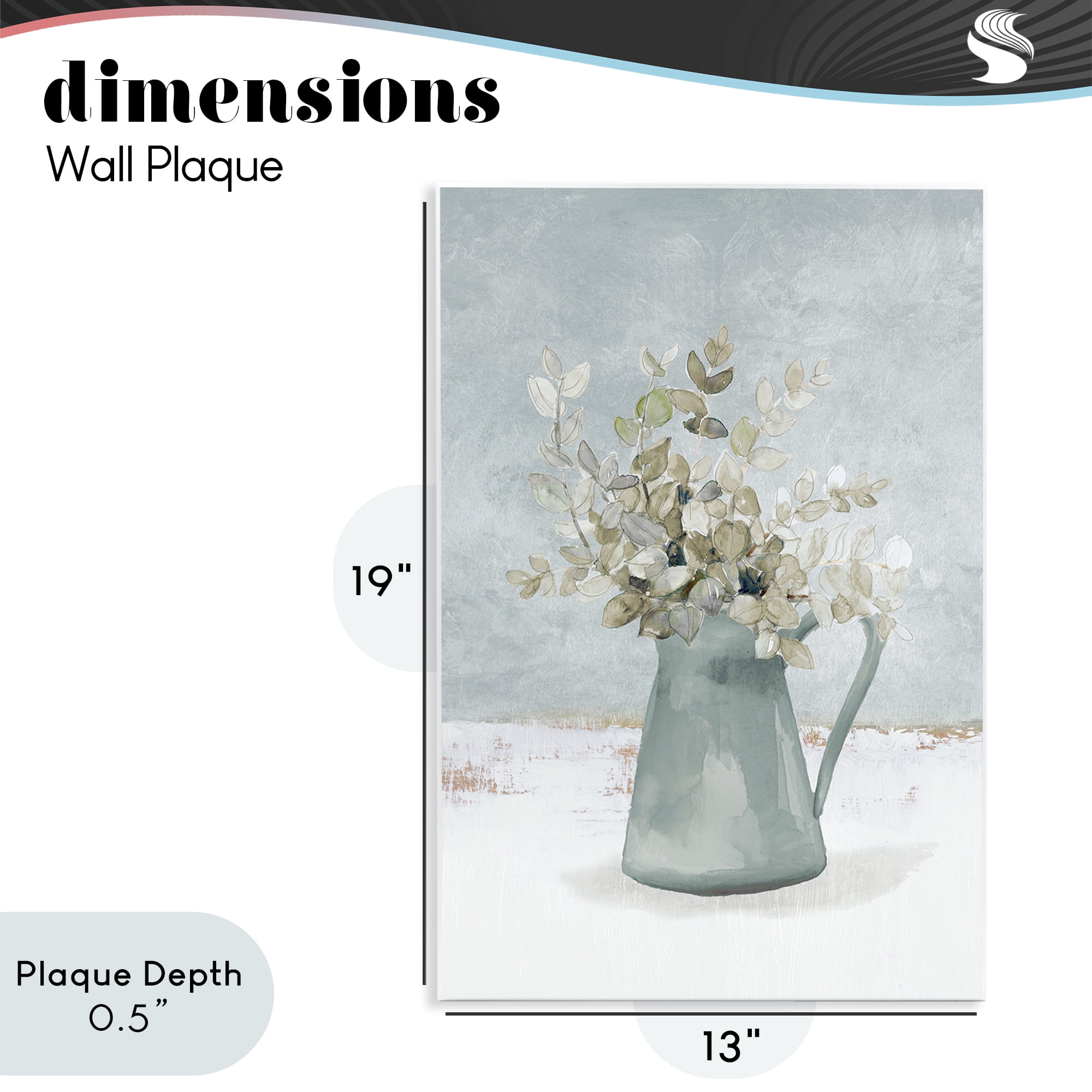 Stupell Industries Blue Botanical Arrangement Wall Plaque Art, design by Lanie Loreth