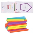 thumbnail image 2 of Sticks Math Toy, Improve Math Ability Mixed Color Safety Building Wood Counting Sticks Early Educational Cultivate Logical Thinking  for Daily Life, 2 of 7