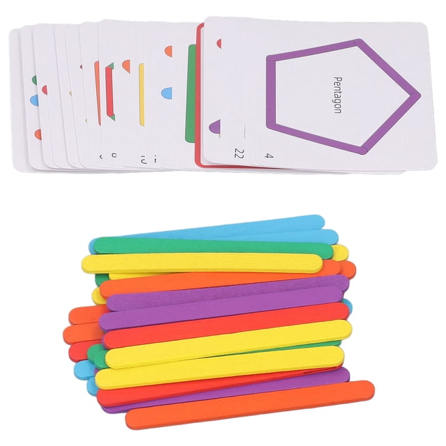 Juguete matemático Construcción de palos de madera para contar Rompecabezas de tilo Palos educativos tempranos Juguete matemático para niños ANGGREK Otros