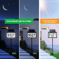 thumbnail image 3 of Solar Power Address Sign, House Numbers for Outside Rechargeable LED Illuminated Lighted Address Signs with Outdoor, 3 of 7
