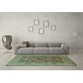thumbnail image 3 of Ahgly Company Indoor Square Oriental Light Blue Industrial Area Rugs, 6' Square, 3 of 4