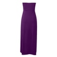 thumbnail image 5 of Vestido informal de playa sin mangas y cuello redondo holgado para mujer - Poliéster, ligero para vacaciones/uso diario, 5 of 5