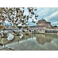 thumbnail image 2 of Frank, Assaf 24x19 White Modern Wood Framed Museum Art Print Titled - Castle St Angelo in Rome, Italy, 2 of 4