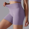 thumbnail image 6 of Afdoent Womens Shorts Women's Yoga Shorts Fashion Casual Seamless High Waisted Lift Summer Running Fitness Shorts Breathable, 6 of 6