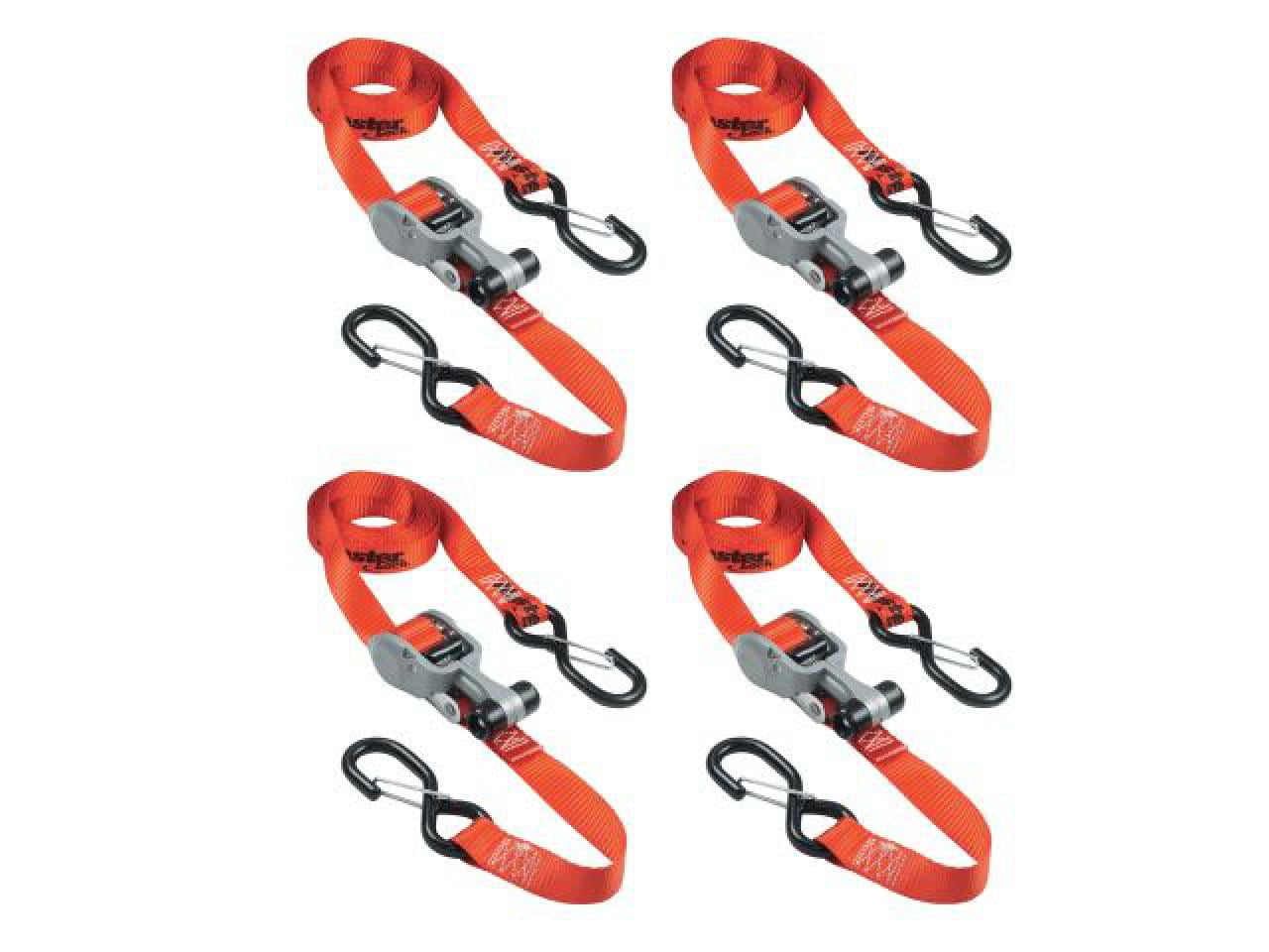 Master Lock Ratchet TieDown SHooks 4.25m Red 4 Piece