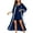 Blue-A, variant on Penkiiy Womens Bathrobe,Soft Double-layer Shower Kimono Robe,Gauze Lightweight Midi Sleepwear XL Purple