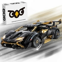 Leimao 1:8 Yellow Super Car Building Sets, Adults Racing Model Car, Decor Collectible Gift(3466 Pcs)