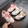 thumbnail image 2 of Promotion! Child Beaded Little Flowers Leather Shoes Girls Princess Shoes Middle And Small Children Crystal Soft Bottom Dancing Shoes, 2 of 6