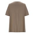thumbnail image 4 of CHUMUD Womens Plus Size Tops Short Sleeve Crew Neck Top Casual Color Block Blouse Loose Fit Spring Summer Fashion, 4 of 5
