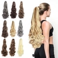 thumbnail image 3 of Dengmore Grasping Ponytail Wig Wavy Braids Grabbing Long Curly Hair Natural Looking Wigs for Daily Party, 3 of 3