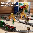 thumbnail image 2 of Electric Train Sets, ABS Train Set with Plastic Train-Track, Bridge Track Railway Kits for Kids Boys Ages 3 Years Old, Birthday Childrens Day Gifts for Kids Boys Girls, 2 of 10