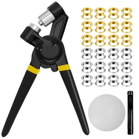

Grommet Tool Kit Grommet Pliers Set Grommet Hand Punch Pliers with 500 3/8Inch (10mm) Metal