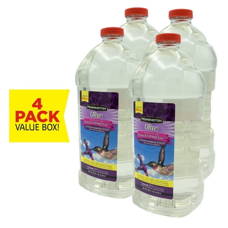 Pennington Ready to Use Electro Nectar Clear Hummingbird Food, 80 Oz, 4 Pack