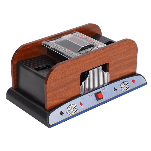 Máquina barajadora de cartas, barajadora de cartas de madera barajadora automática de cartas de póquer barajadora de cartas eficiencia óptima