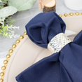thumbnail image 5 of BalsaCircle 5 Premium Navy Blue Polyester 20x20" Dinner Table Cloth Napkins Party Events Reception Decorations Supplies, 5 of 8