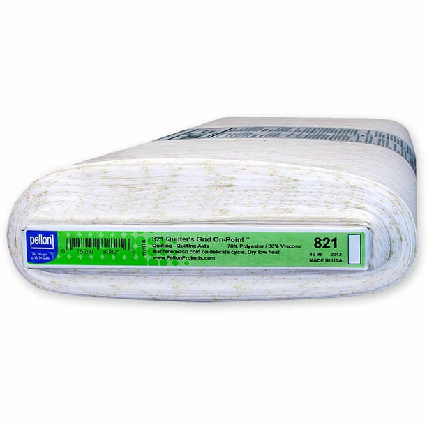 Pellon Polyester 45" 821F Grid OnPoint Fusible Packaged Stabilizer, per Yard