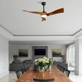 thumbnail image 2 of CoSoTower 52 Inch Ceiling Fan Light With 6 Speed Remote Energy-Saving Dc Motor, 2 of 7