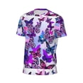 thumbnail image 6 of Wukai Flying Butterflies Print Men's Short-Sleeved Mesh T-Shirt,Quick-Dry Short Sleeve Workout T-Shirt-4X-Large, 6 of 8
