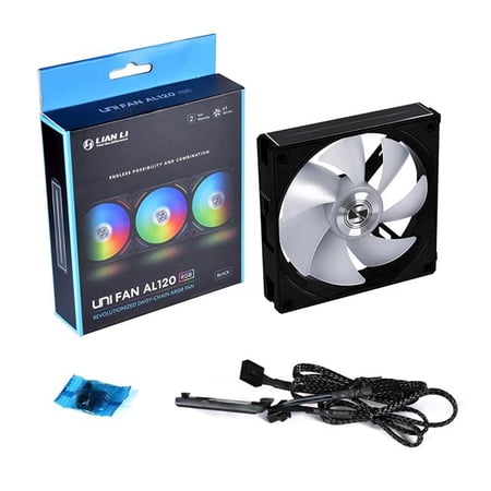 Lian-Li UF-AL120-3W Uni Al120 Fan with Controller  White - 3 Piece