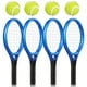 thumbnail image 3 of GOOHOCHY 4 juegos de mini raquetas y pelotas de tenis, kit de tenis en miniatura, juego de raquetas de tenis, llavero de tenis, juguete de tenis para casa de muñecas., 3 of 7