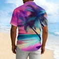 thumbnail image 3 of Yaoyar Mens 2026 Summer Stylish Graphic Hawaiian Shirts - Short Sleeve Loose Button Down Casual Collared Beach Shirts, 3 of 5