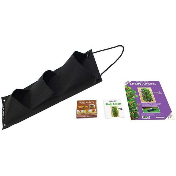 Hanging Shady Annual Flower Garden Kit With Soil Block