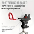 thumbnail image 5 of Stainless Steel Heavy-Duty Clamp-On Rod Holder for Boat Rail – 360° Adjustable Fishing Pole Clip for Round Rails, Ideal for Kayak, Pontoon, Trolling & Saltwater Fishing, 5 of 19