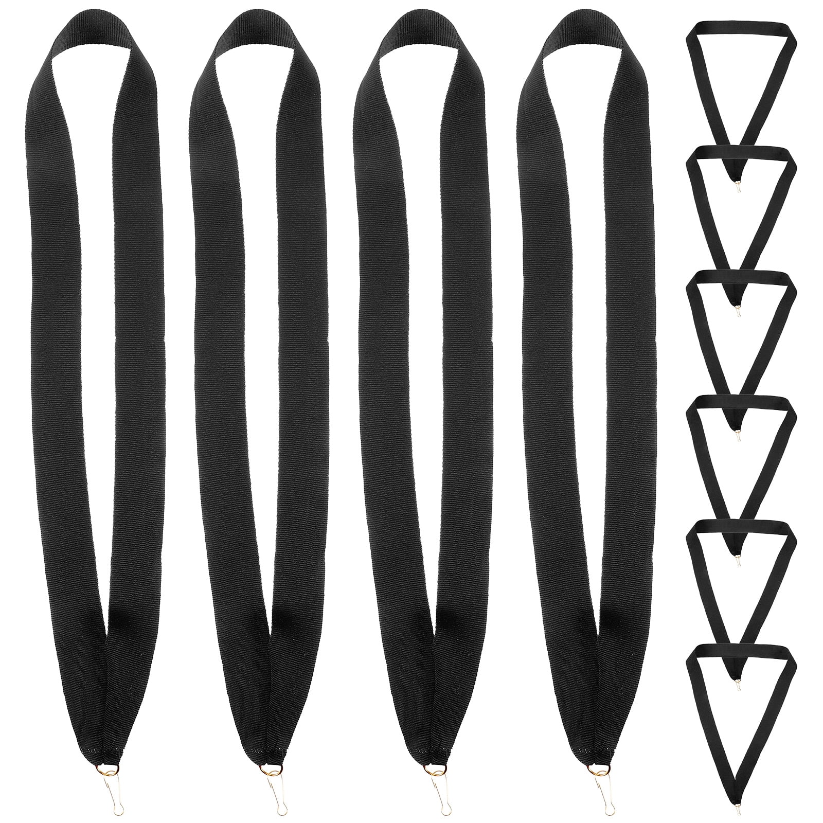 GUIYONG 20pcs Sports Medal Lanyards Durable Neck Ribbons with Snap Clips for Award Medals Ideal for Competitions and Events Black