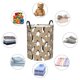 thumbnail image 4 of Balery Lovely Penguin Cesta de ropa redonda con asas, impermeable, independiente, para ropa, juguetes, dormitorio y familia-Small, 4 of 6