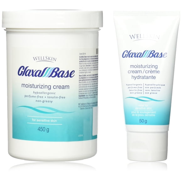 Glaxal Base Crema Hidratante Value Pack 450g+50g tamaño viaje